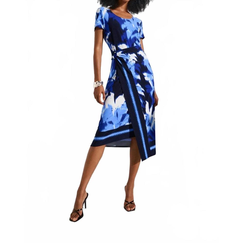 Joseph Ribkoff Blue Midi Dress